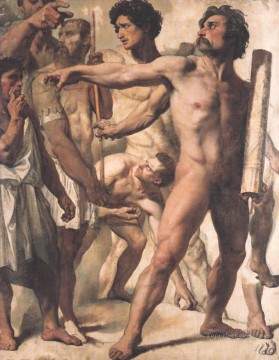  Auguste Obras - Estudio para El martirio de San Sinforiano desnudo Jean Auguste Dominique Ingres